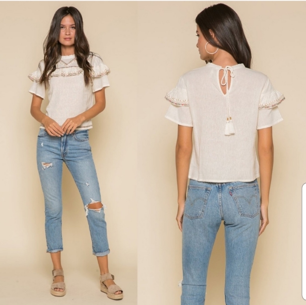 RAGA Lyra Ruffle Top XS - Picture 3 of 12